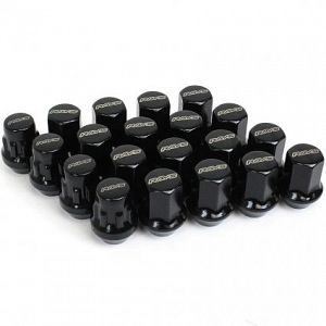 RAYS Steel Lock & Nut Set Black 12x1.25 31mm Taper Type