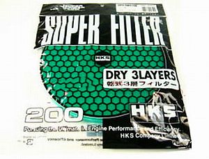 HKS Super Power Flow 200mm Replacement Air Filter UNIVERSAL Green 