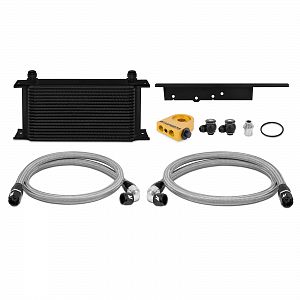 Mishimoto 2003-2009 Nissan 350Z / 2003-2007 Infiniti G35 Coupe Thermostatic Oil Cooler Kit, Black