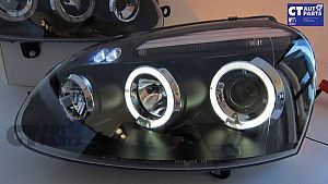 Angel Eyes Projector Halo Head Lights For 03-08 Vw Golf V Mk V Tdi /GTI / R32
