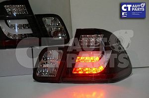 Black LED 3d Light Bar Tail Lights Bmw E46 98-01 4d Sedan 318i 320i