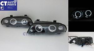 Bmw E46 1998-2001 Black Angeleyes Projector Headlights - 4d