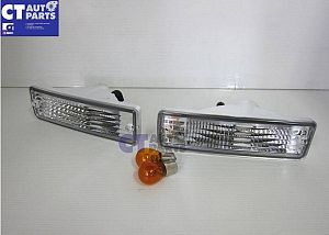 Clear Front Bumper Indicators Light For Nissan S13 Silvia Sr20 Det Ca18det