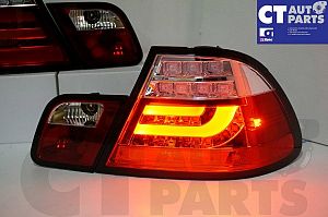 Clear Red LED Light Bar Tail Lights Bmw E46 98-02 Coupe 2door 330ci 328ci 320ci 318ci