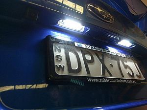 Xenon White 24 Smd LED License Plate Light For 11-18 Subaru WRX STI V1 My15