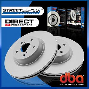 DBA Street Disc Brake Rotors Front Pair Suits BMW 3 Ser 325 328 E46 00-05 DBA966