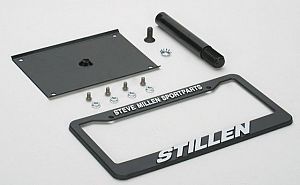 Stillen No Drill License Plate Relocator Bracket - Nissan 370Z Non-Nismo / Infiniti G37 Q40 Q60