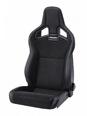 RECARO Cross Sportster CS Seat with Side Airbag and Heating - Ambla leather black/Dinamica suede black