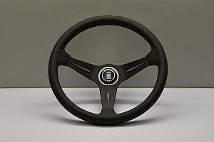 Nardi Deep Corn - Perforated Leather - Black Anodised Spokes - 350mm (4 Stitching Model)