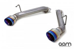 AAM Competition S-Line Axle Back Short Tail Exhaust Nismo Fitment, Titanium Tips - Nissan 370Z 09+ Z34