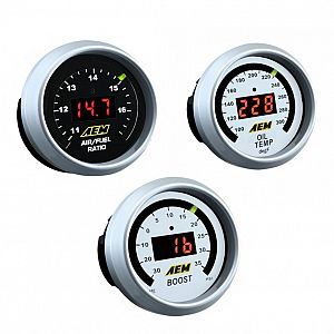 AEM Wideband UEGO/Temperature/Boost Gauge Bundle