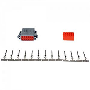 AEM DTM-Style 12-Way Plug Connector Kit. Includes Plug, Plug Wedge Lock & 13 Female Pins