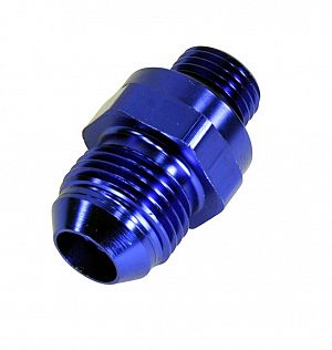 AEM -6AN to -8AN Discharge Fitting with Check Valve for Inline Hi Flow Fuel Pump