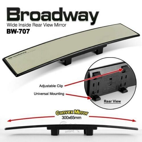 Part: BW747 Broadway JDM In Car Convex 300mm Rear View Mirror 
